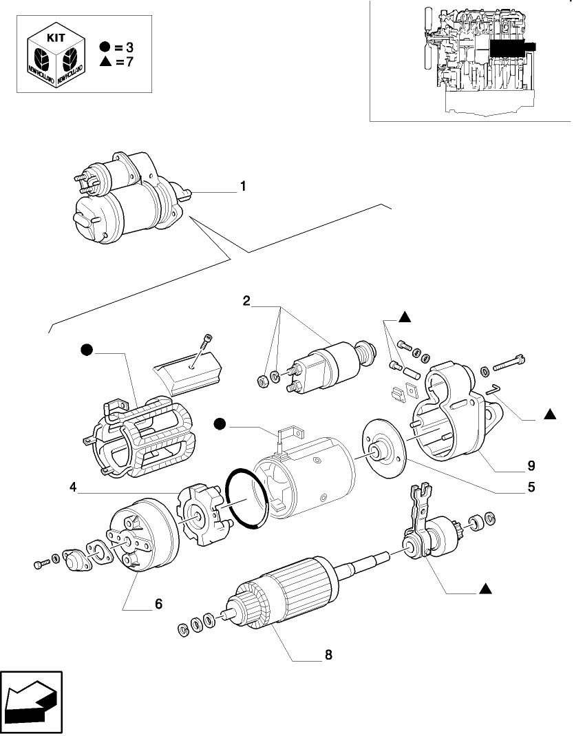 0.36.0/  A(01) STARTER MOTOR C4586