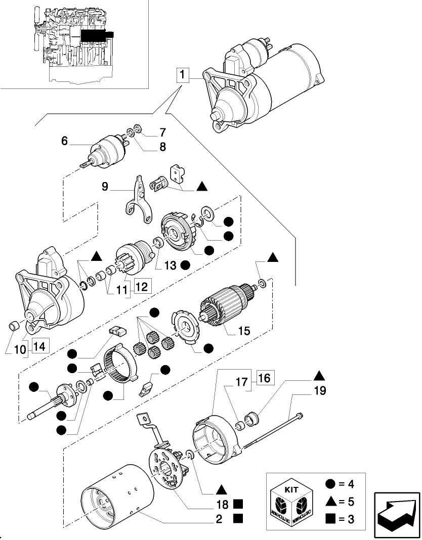 0.36.0/  A(01A) STARTER MOTOR D4586