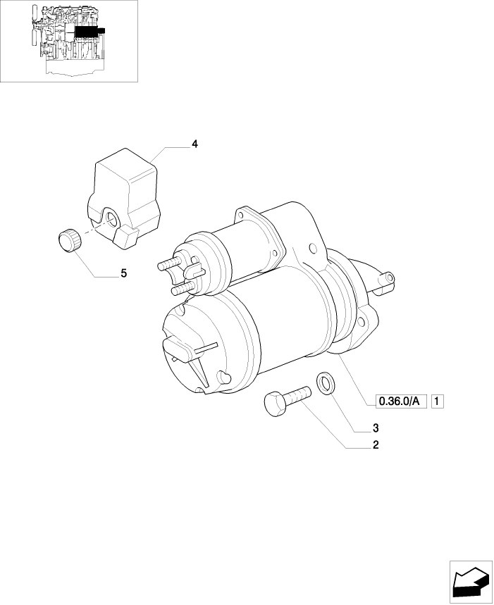 0.36.0 STARTER MOTOR