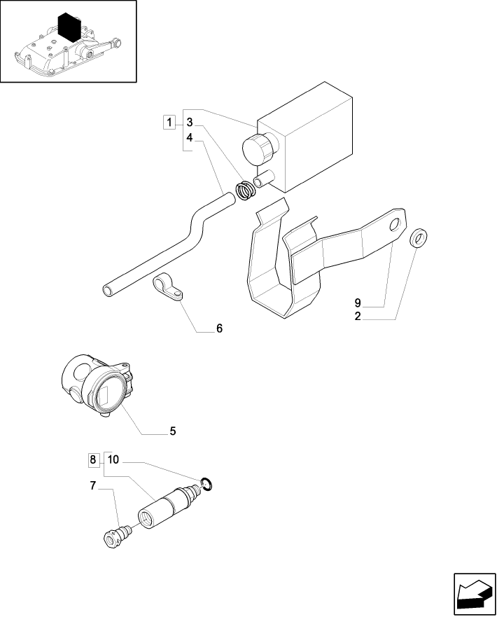 1.82.7/13 (VAR.543) 2 DELUXE FAST CONNECTORS AND OIL COLLECTION SYSTEM FOR 1 CONTROL VALVES