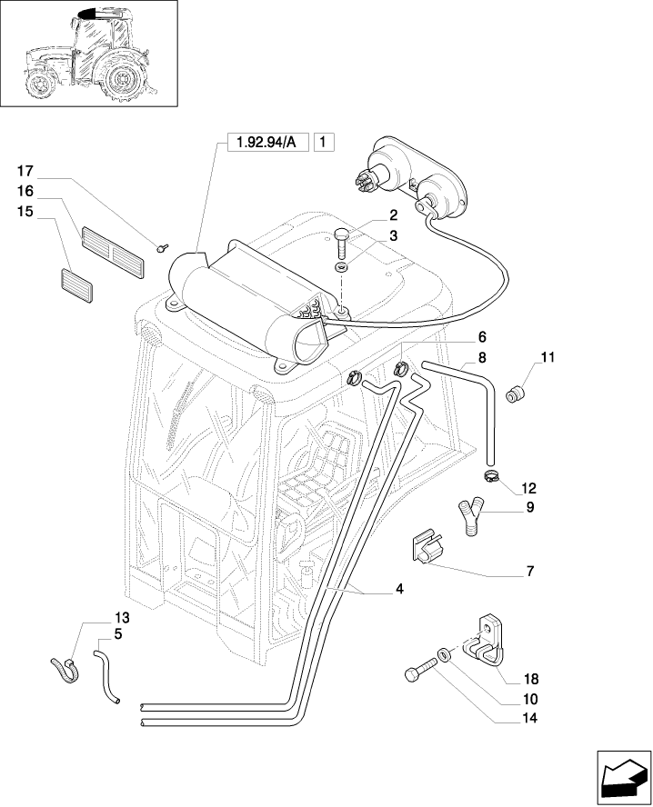 1.92.94(04) HEATING/HEATER - PIPES AND RELEVANT PARTS. - C5153