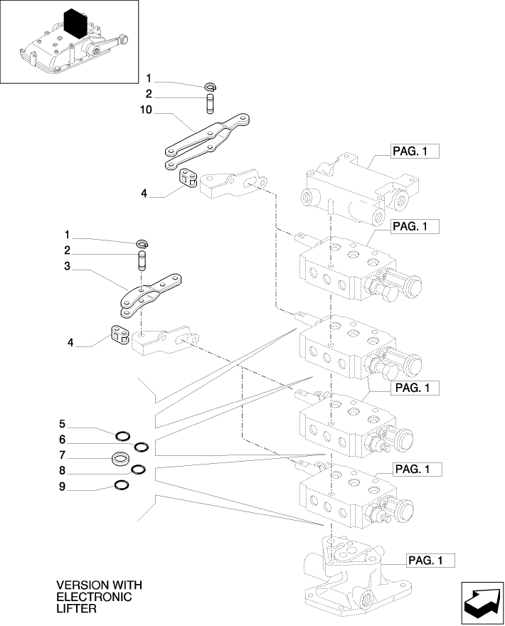 1.82.7/21(02) (VAR.166) 4 REMOTE VALVES FOR EDC - RINGS - D4768