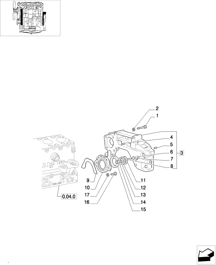 0.04.3(02) COVERS & GASKETS, REAR