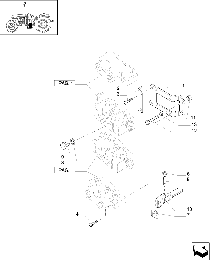 1.82.7/02(02) (VAR.124-125) 2 CONTROL VALVES WITH JOYSTICK