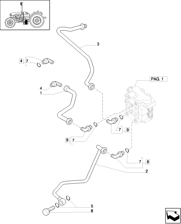 1.82.7/02(04) (VAR.125) 2 CONTROL VALVES WITH JOYSTICK  FOR TRAILER BRAKE VALVE