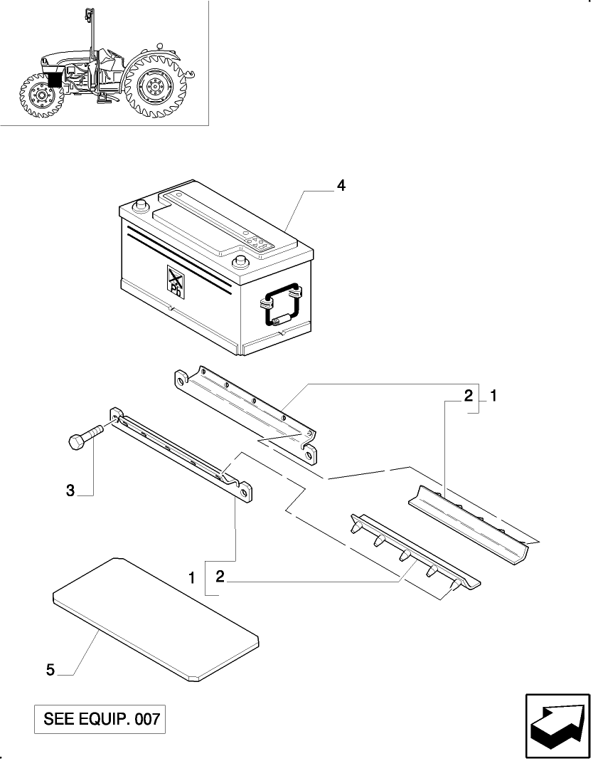 1.74.1 BATTERY MOUNTING