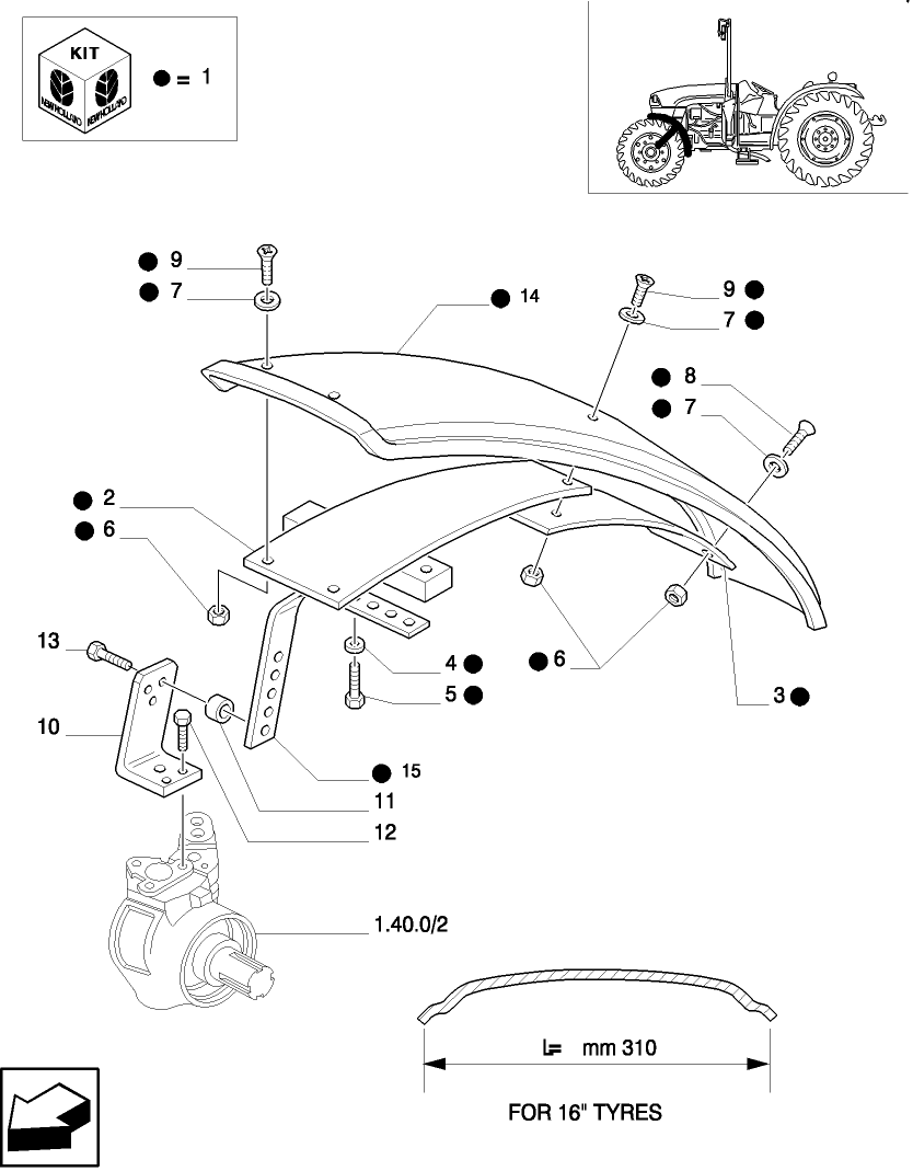 1.43.0/ 2 (VAR.169) FRONT FENDERS (4WD)