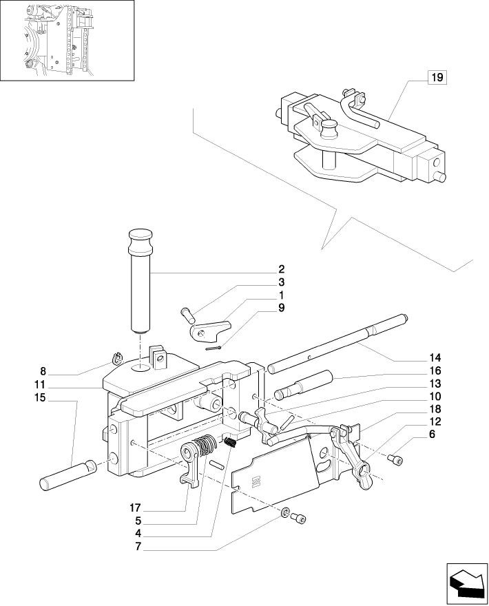 1.89.3/  A (VAR.928) FIXED HOOK, CAT. "C"  VERTICAL ADJUST SLIDING - PARTS