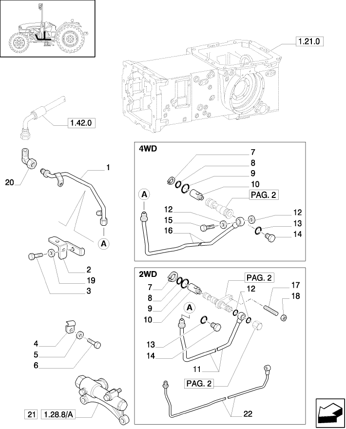 1.28.8(01) GEARBOX LUBRICATION PIPES