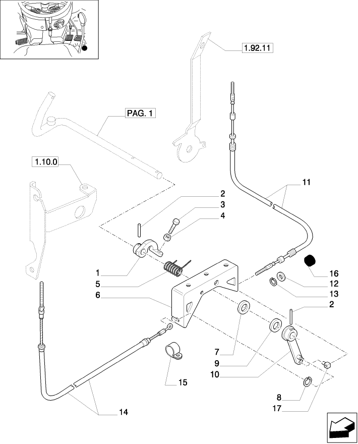 1.92.10(02) ACCELERATOR PEDAL, FLEXIBLE CONTROLS AND TRANSMISSION LEVER