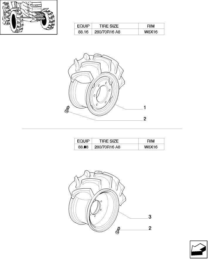 82.00(02) FRONT WHEELS (4WD)