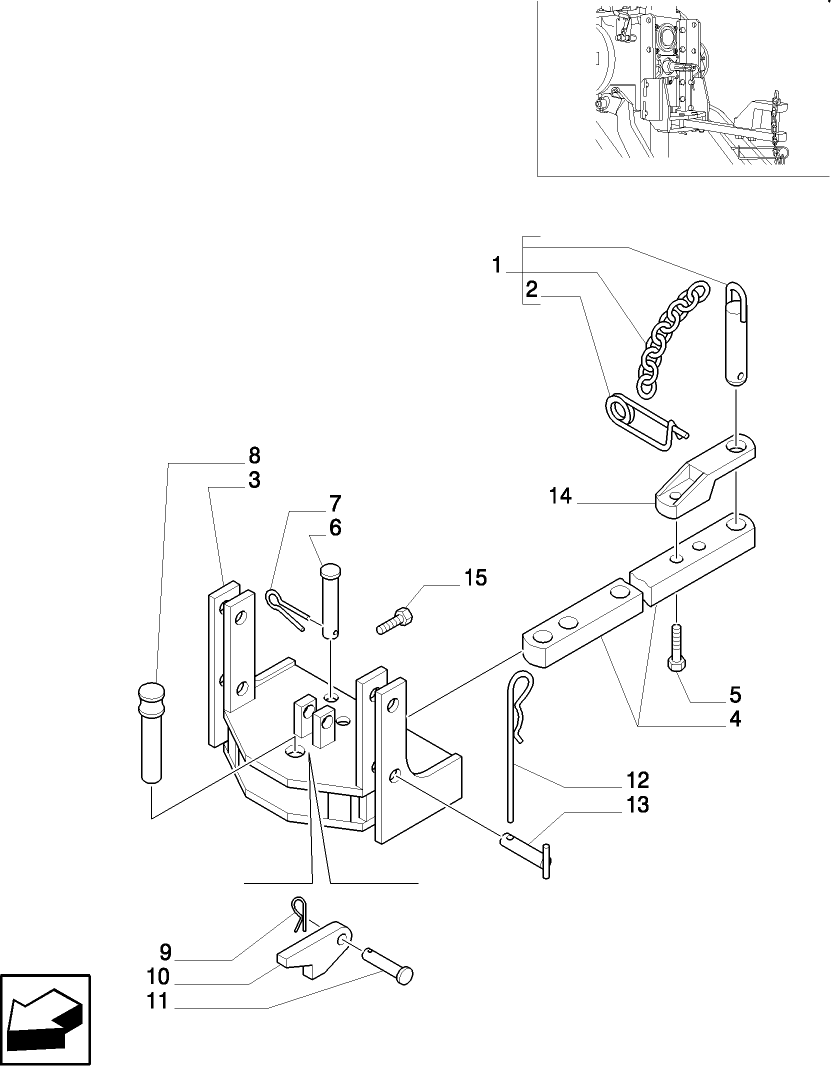 1.89.0/ 6 (VAR.907) TOW-BAR CATEGORY "A" TOW HOOK 33 MM - PARTS