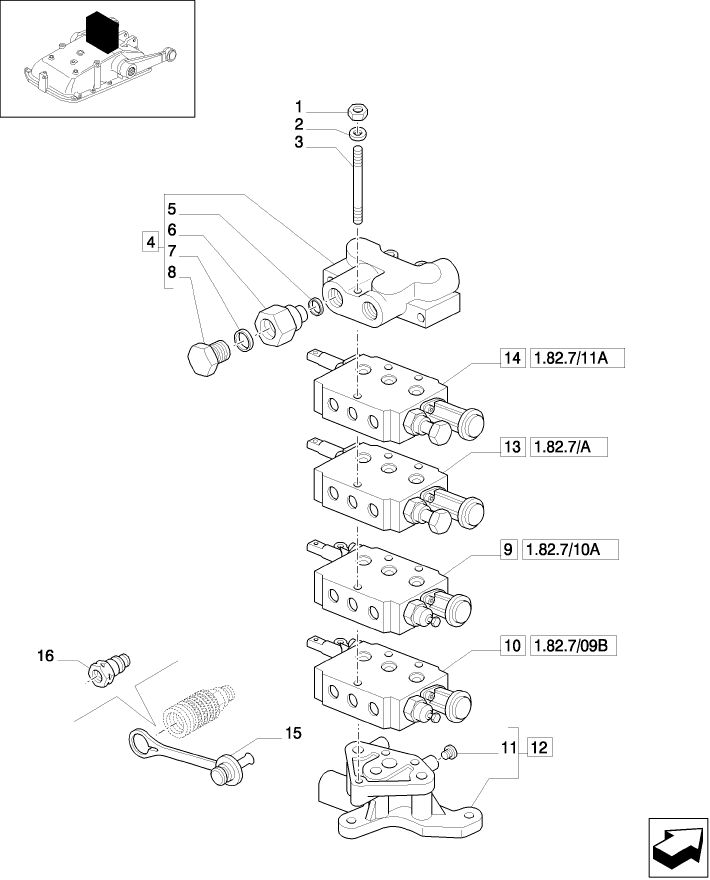 1.82.7/11(01) (VAR.165) 4 REMOTE VALVES FOR MDC - CONTROL VALVES - C5484