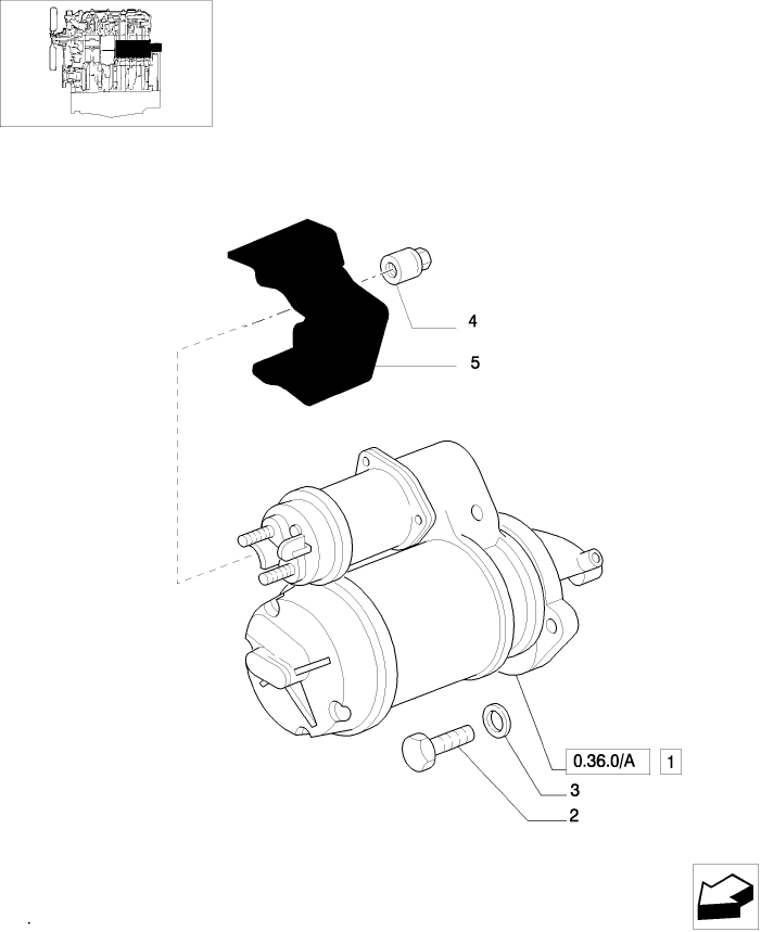 0.36.0 STARTER MOTOR