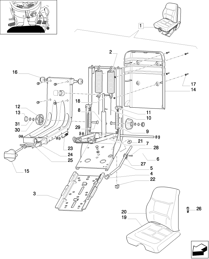 1.92.85/  A SEAT - BREAKDOWN