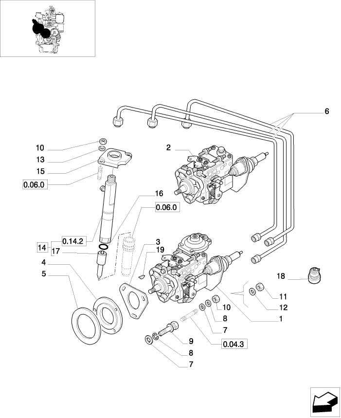 0.14.0(01) FUEL INJECTION PUMP ASSEMBLY