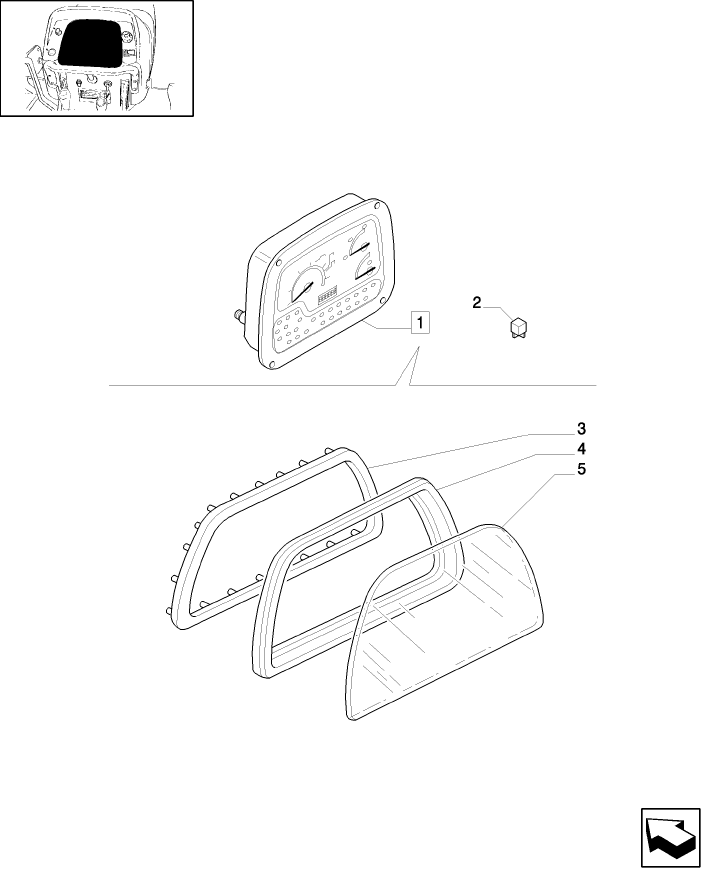 1.92.75/01A(01A) (VAR.007) NA PACKAGE - INSTRUMENT CLUSTER - BREAKDOWN - D5294