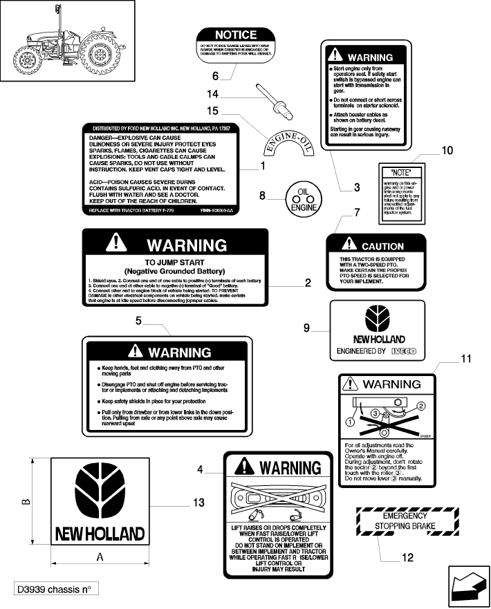 1.98.0/ 1 DECALS - WARNING - NHNA (VAR.007)