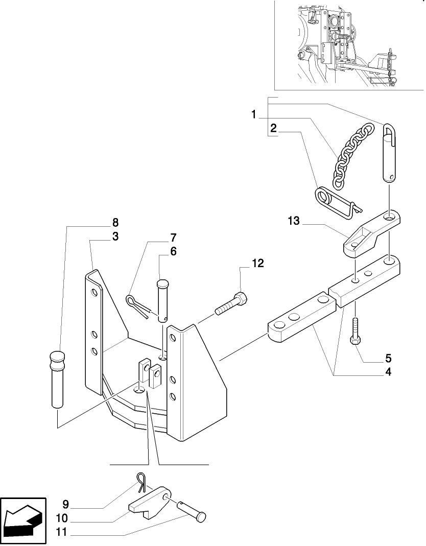 1.89.3/ 4 TOW-BAR CATEGORY "A" TOW HOOK (EEC) 33MM (VAR.891/2)