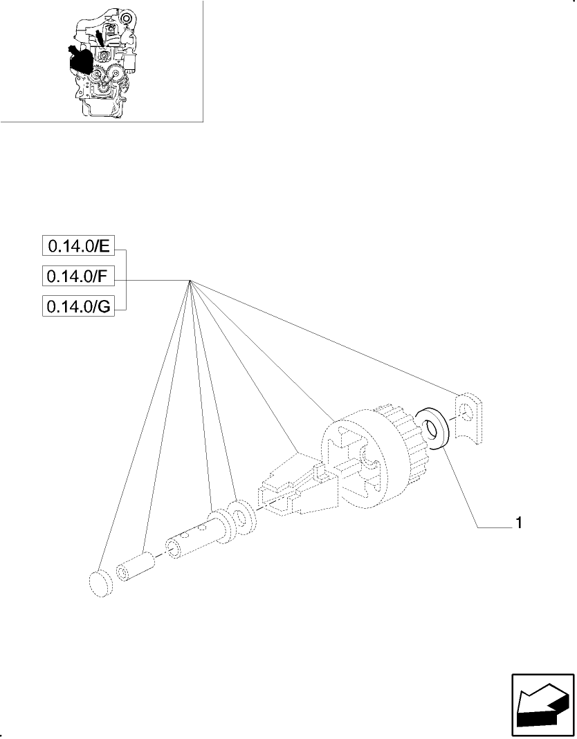 0.14.0/  Y INJECTION PUMP - SHIMS