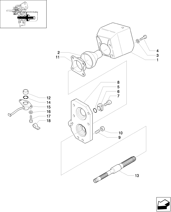 1.80.1(03) 540/750 RPM P.T.O., SHAFTS AND REAR GUARD