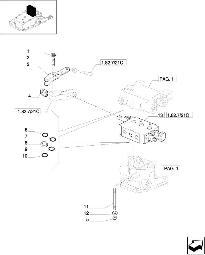 1.82.7/24(02) (VAR.126-127) ELECTRONIC LIFT (OPEN CENTER) - RINGS - D4768