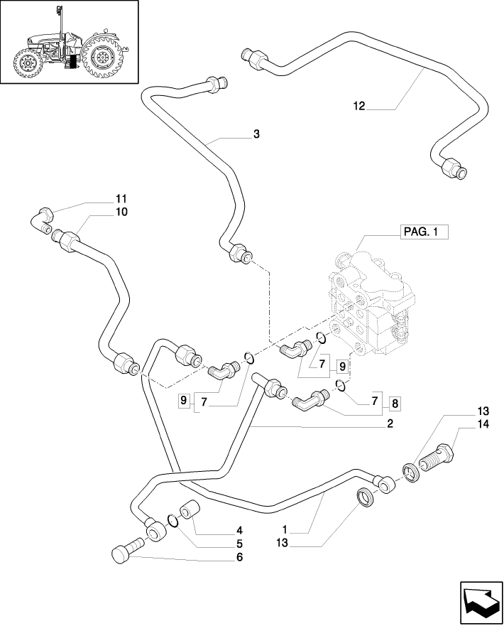 1.82.7/23(03) (VAR.157-159)  2 CONTROL VALVES WITH JOYSTICK FOR FRONT LIFT