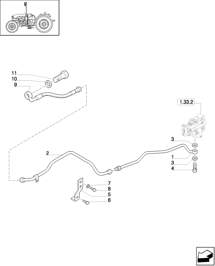 1.32.8/ 1 (VAR.320/1) HIGH SPEED RING GEAR AND PINION 4WD W/FRONT BRAKES - PIPES