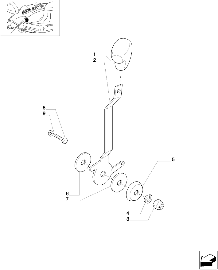 1.92.11 (VAR.124-125-157-159) 2 MID-MOUNT REMOTE VALVES WITH JOYSTICK - THROTTLE CONTROL LINKAGE