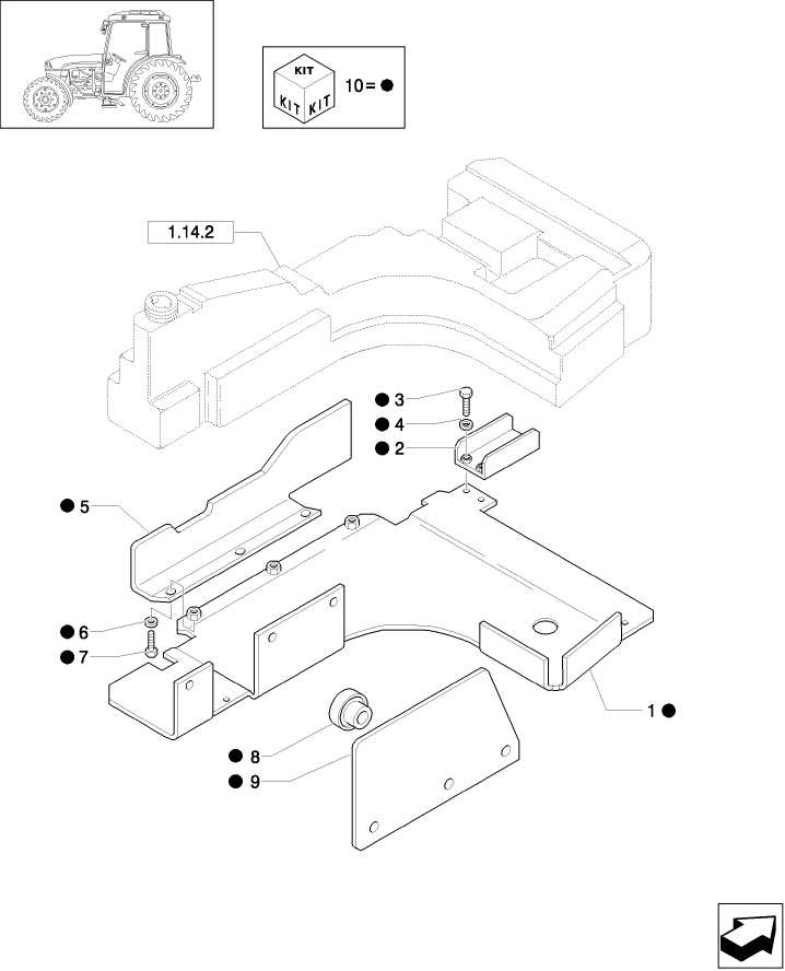 1.14.2/01 (VAR.131/1) ADDITIONAL TANK GUARD AND RELATED PARTS