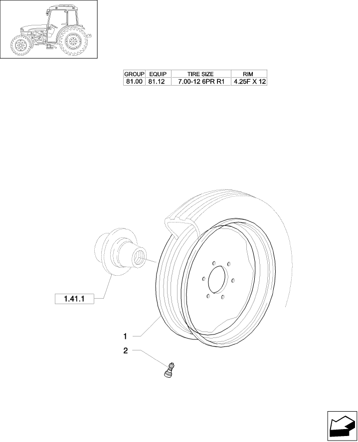 81.00(02) DRIVE WHEEL RIM (2WD)