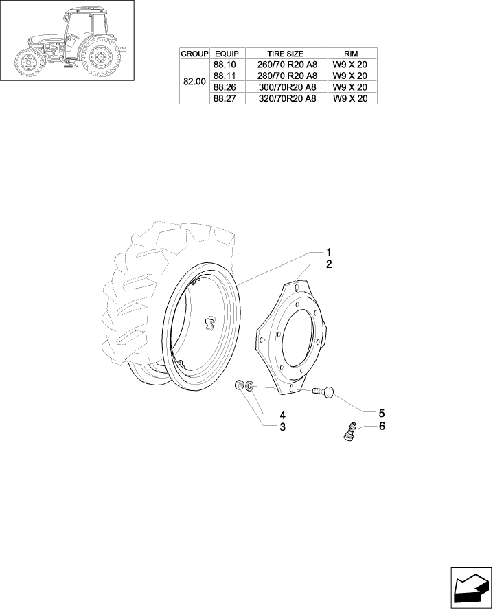 82.00(04) DRIVE WHEEL RIM (4WD)