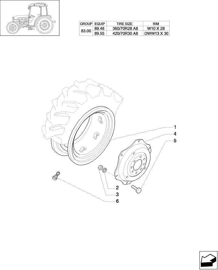 83.00(05) DRIVE WHEEL RIM