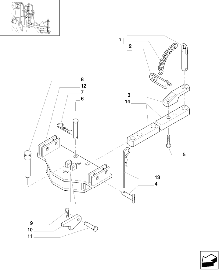 1.89.0 (VAR.913) TOW BAR CATEGORY "A" (ITALY) 29MM