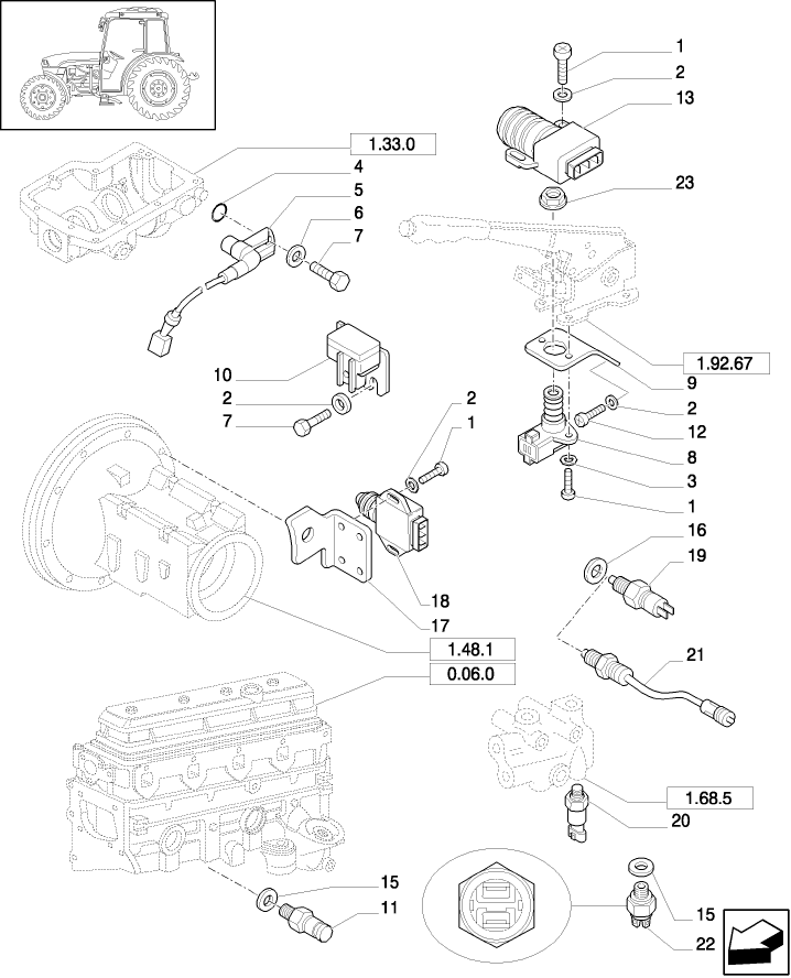 1.75.0/01 ELECTRIC CONTROLS - 4WD