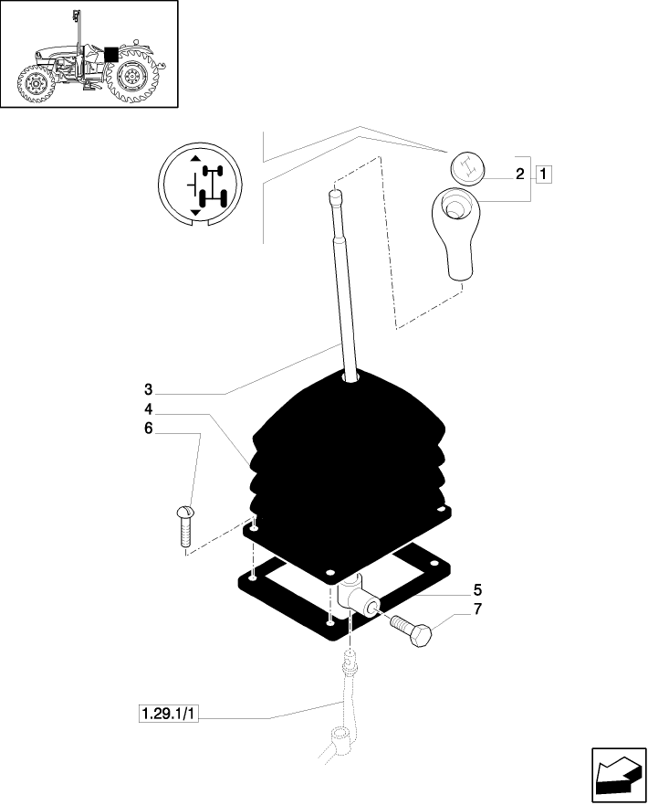 1.34.2/ 1 REVERSER CONTROL - NHNA (VAR.007)