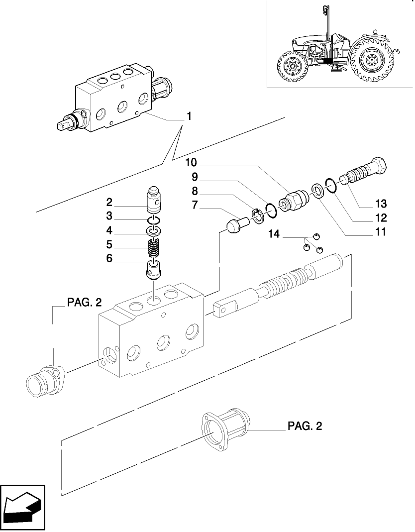 1.82.7/12C(01) CONVERTIBLE CONTROL VALVE WITH FLOAT - UNIDIRECTIONAL VALVE GUIDE (VAR.389/C)