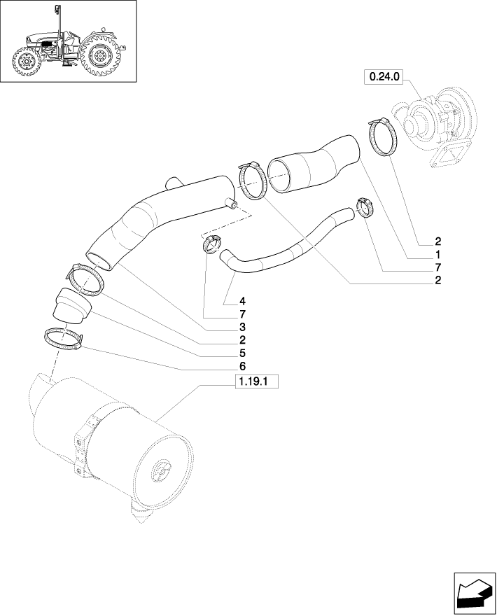 1.19.7(02) AIR CLEANER PIPING