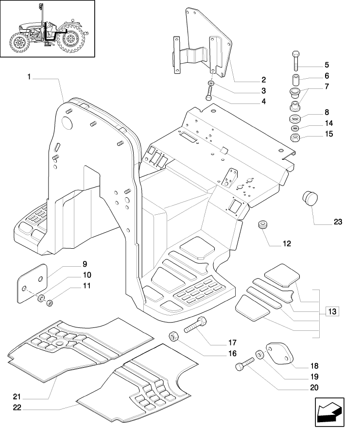 1.92.87(01) MUDGUARDS AND FOOTBOARDS - L/CAB