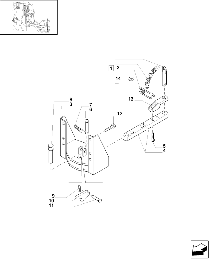 1.89.3/04(01) (VAR.891/1) TOW-BAR CATEGORY "A" TOW HOOK (EEC) 33 MM. - PARTS