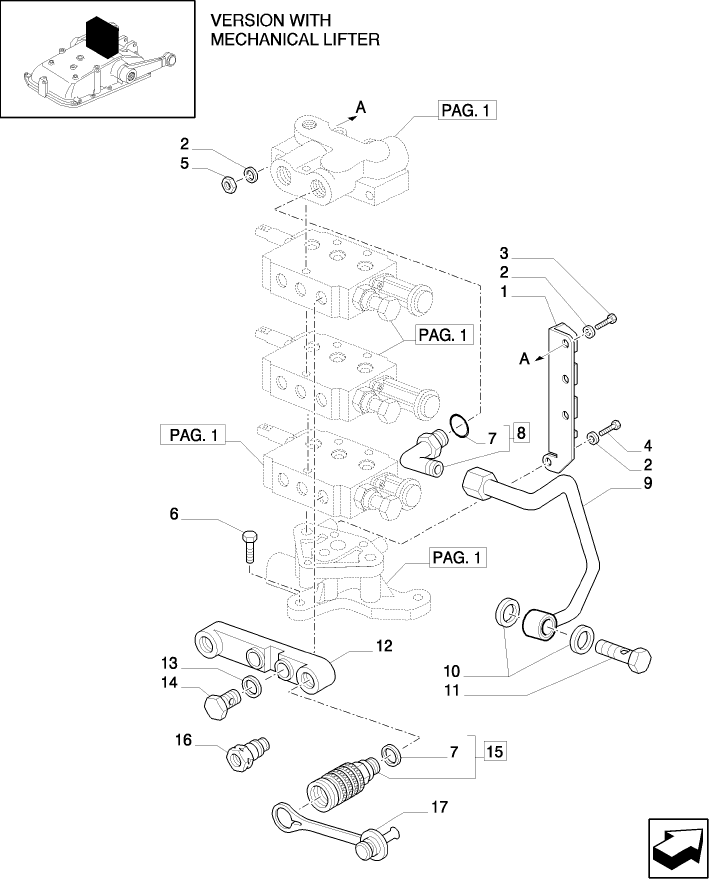 1.82.7/ 9(03) (VAR.949-949/2) IMPL. CONN. W/ QUICK-FIT COUPLERS, HYDR STABILIZERS, RH HYDR ADJ, 3 CTRL VALVES