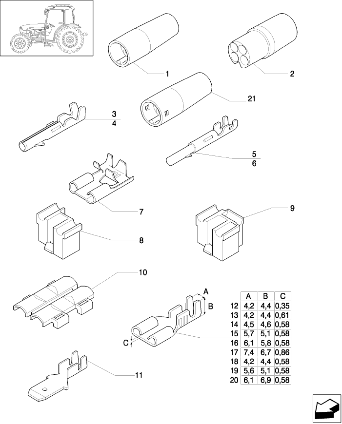 1.77.0(04) CONNECTOR, CABLE TERMINAL