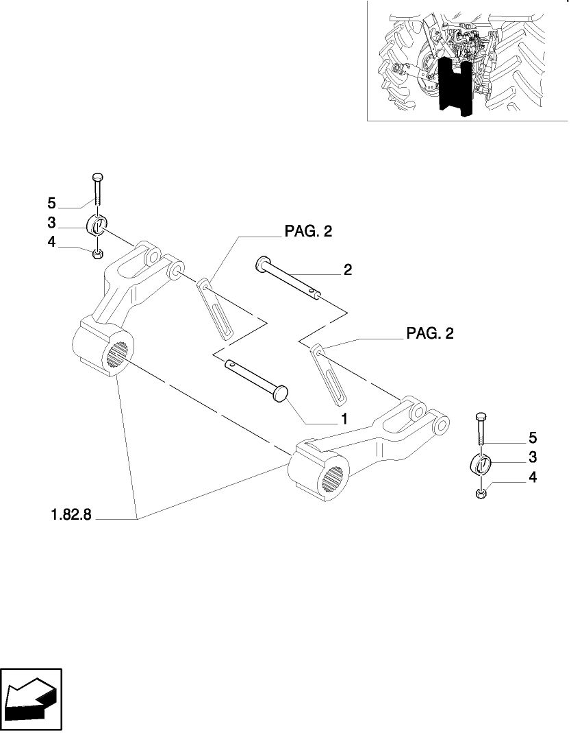 927(05) AUTOMATIC PICK UP HITCH & SWINGING DRAWBAR  (WITH/1 ASSIST RAM)