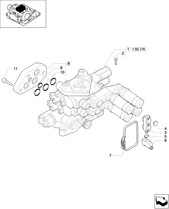1.82.7 2 REAR CONTROL VALVES AND RELATED PARTS