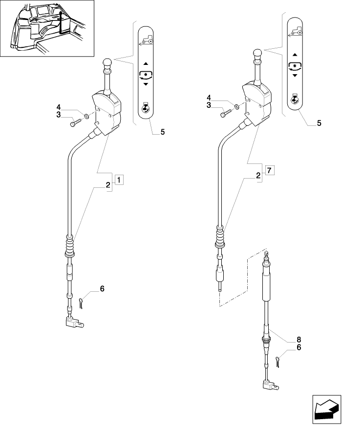 1.96.3/02 (VAR.549)  SYNCHRO POWER TAKE-OFF -  PTO CONTROL