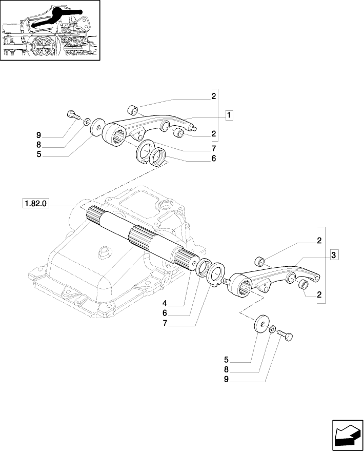 1.82.8/01 (VAR.305-894) AUTOMATIC HITCH - (WITH 2 ADDITIONAL JACKS) - LIFT BOOMS