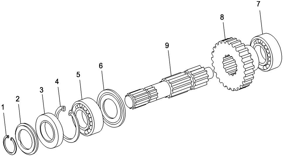 03E01 4WD FRONT AXLE, DROPBOX GEARS