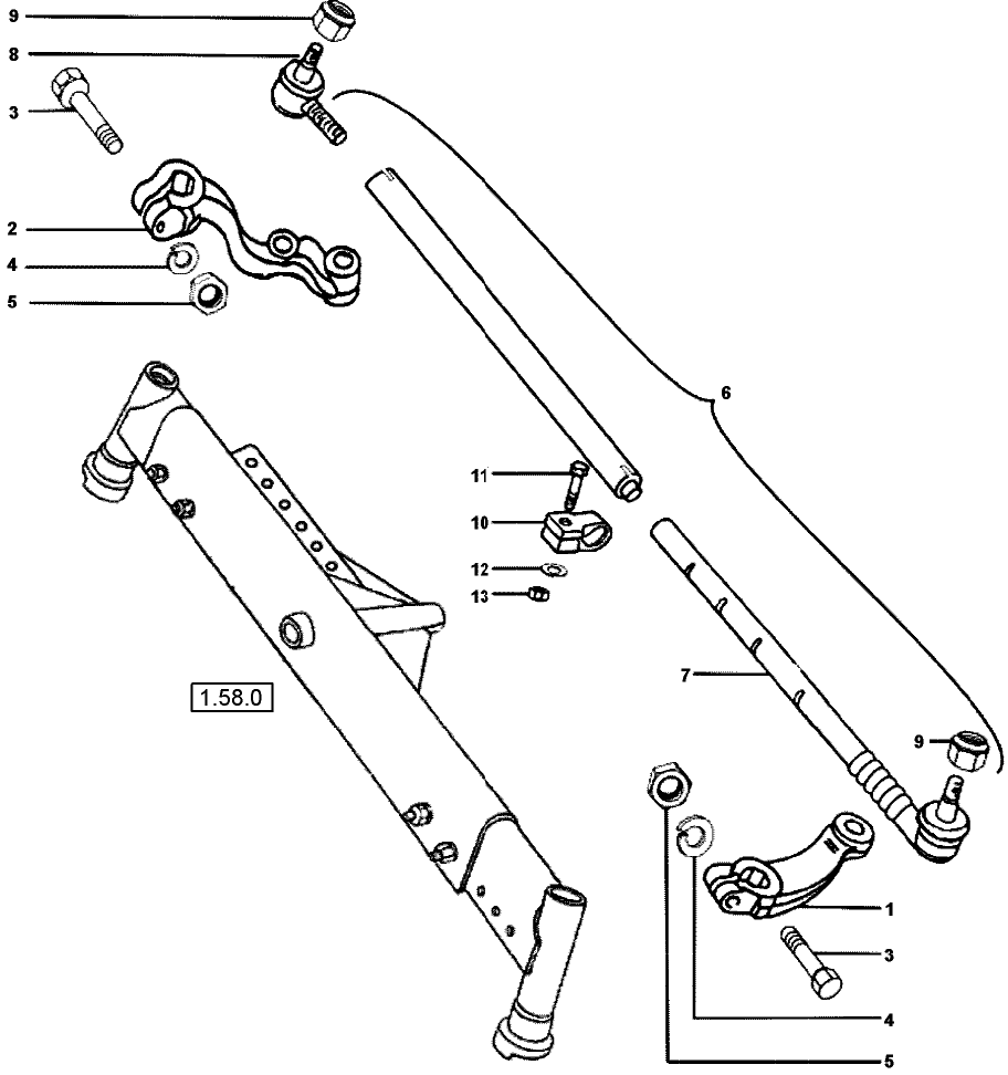 1.63.3 STEERING LINKAGE AND ARMS - POWER STEERING