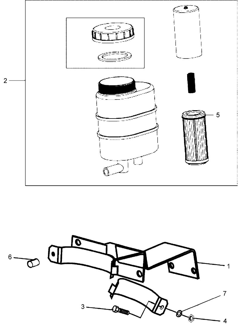 1.63.8(02) STEERING RESERVOIR (HYDROSTATIC)