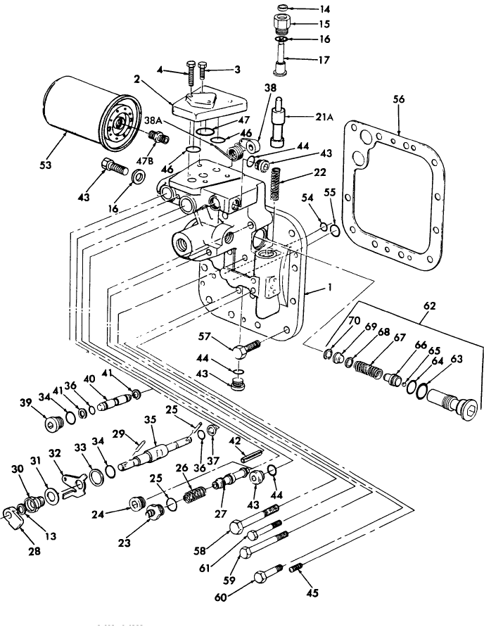 05K02 COVER & VALVE ASSEMBLY - TW5, TW15, TW25, TW35